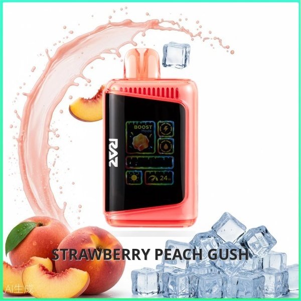 DC25000_Strawberry_Peach_Gush Raz DC25000 - Strawberry Peach Gush