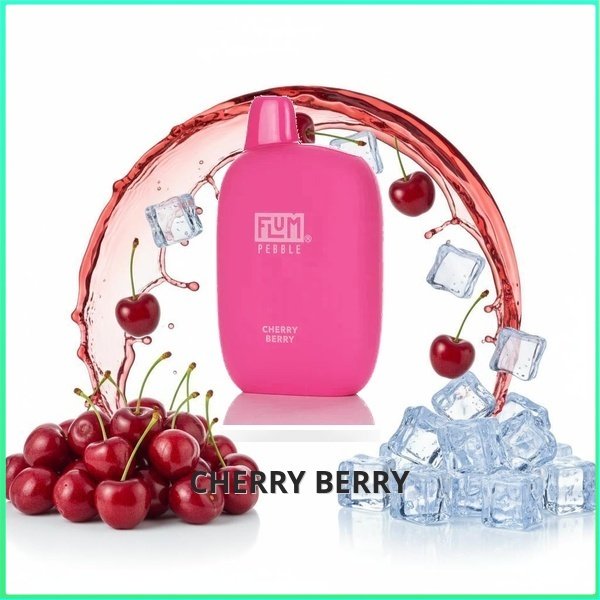 FLUM_Cherry_Berry Flum Pebble - Cherry Berry