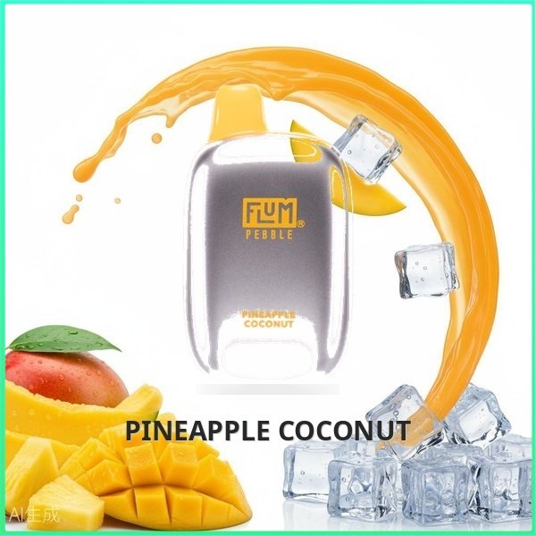 FLUM_Pineapple_Coconut Flum Pebble - Pineapple Coconut