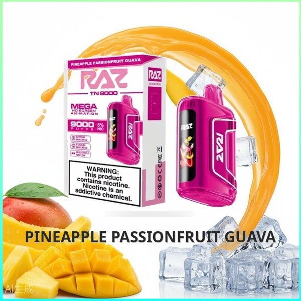 Raz TN9000 - Pineapple Passionfruit Guava