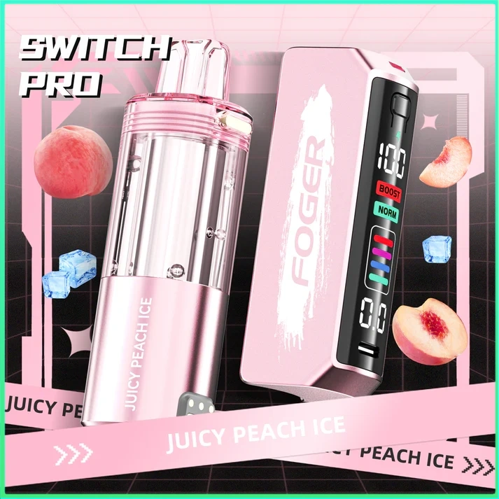 juicy-peach-ice-foger-switch-pro-30k-puffs-disposable-vape Juicy Peach Ice Foger Switch Pro Kit 30K Puffs