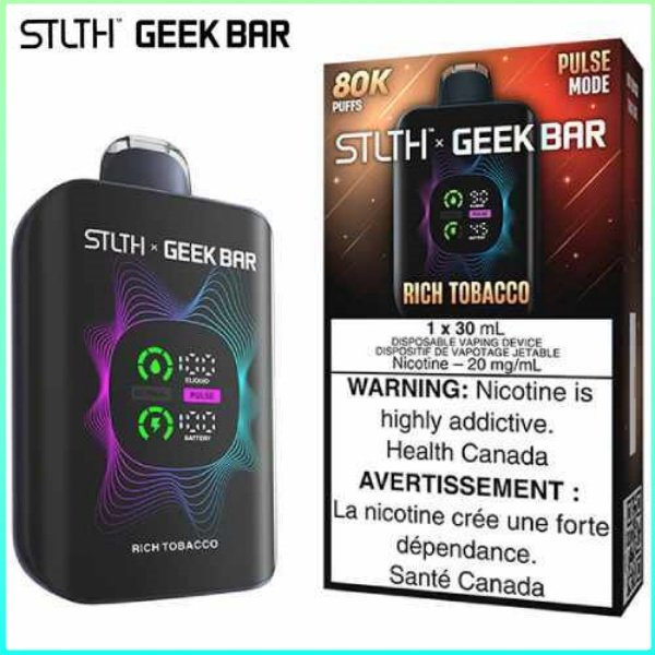 Rich Tobacco 80K Disposable by STLTH x Geek Bar