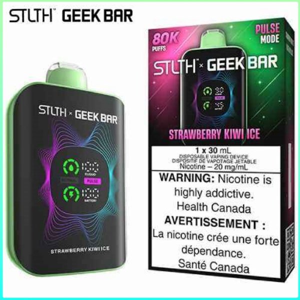 Strawberry Kiwi Ice 80K Disposable by STLTH x Geek Bar